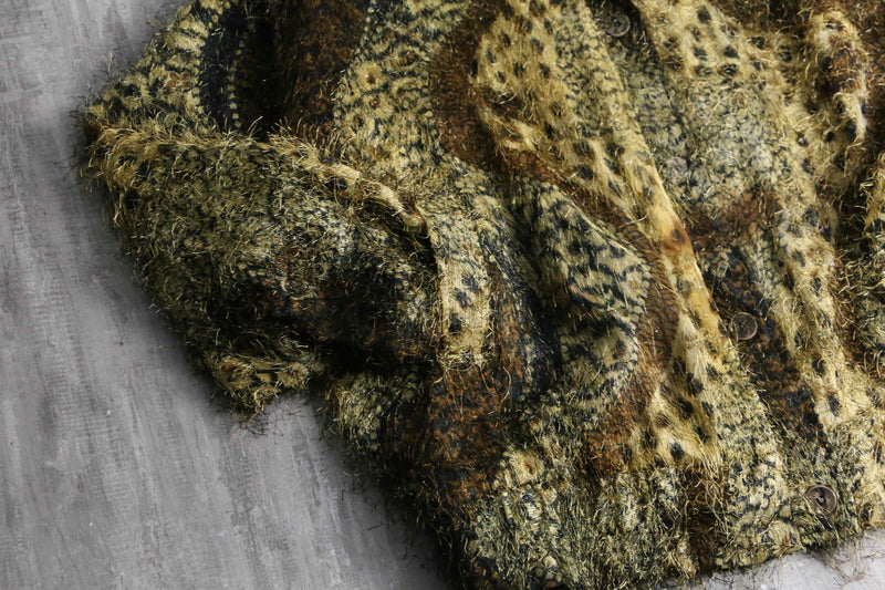 1980-90s leopard shaggy jacket