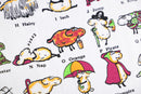 alphabet sheep design tee