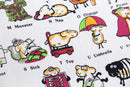 alphabet sheep design tee