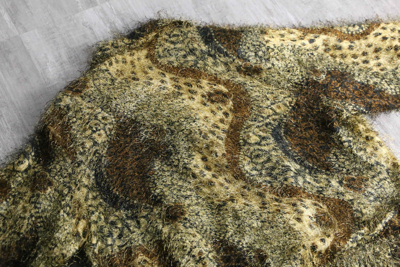 1980-90s leopard shaggy jacket