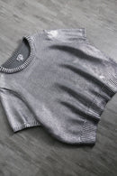 2000s FUTURE COLLECTIVE metallic knit pull