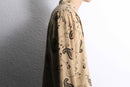 paisley pattern open collar L/S shirt