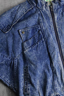 late 1980-90s chemical wash denim blouson