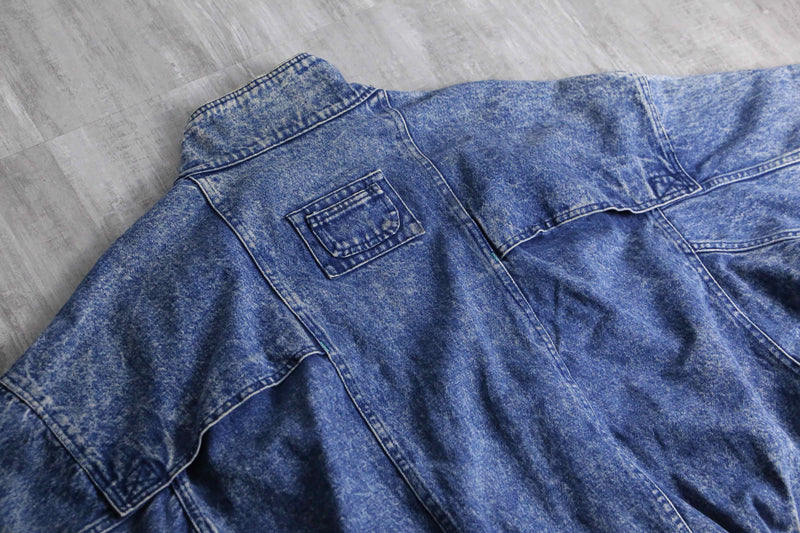 late 1980-90s chemical wash denim blouson