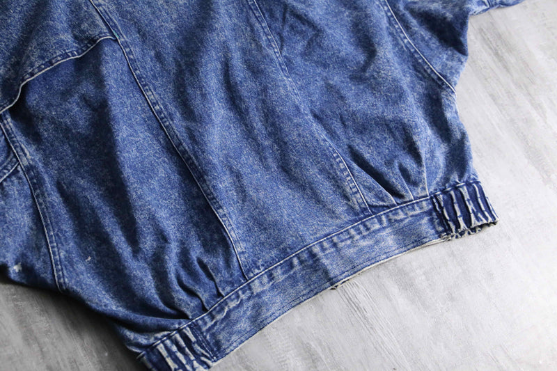 late 1980-90s chemical wash denim blouson