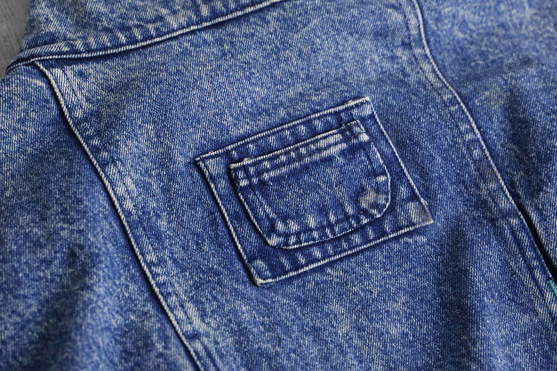 late 1980-90s chemical wash denim blouson