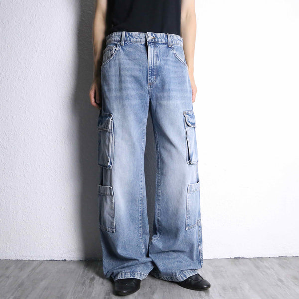 4pocket buggy straight denim cargo