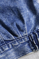 late 1980-90s chemical wash denim blouson