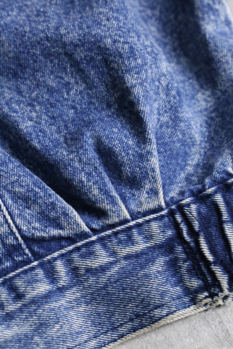 late 1980-90s chemical wash denim blouson