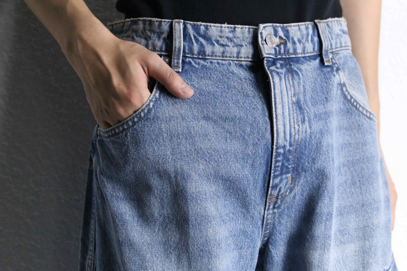 4pocket buggy straight denim cargo
