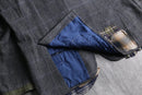 "Re:make" mixed fabric tweed tailored jacket