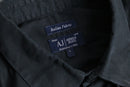 "Armani Jeans" italian fabric black dress shirt