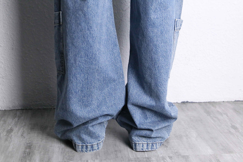 4pocket buggy straight denim cargo