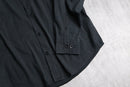 "Armani Jeans" italian fabric black dress shirt