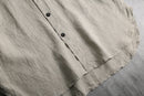 1990s FLAX by Jeanne Engelhart band color stripe linen shirt