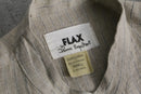 1990s FLAX by Jeanne Engelhart band color stripe linen shirt