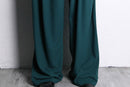subdued green wide easy pants