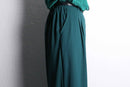subdued green wide easy pants
