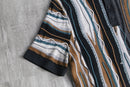 "Abercrombie & Fitch" textured stripe knit polo