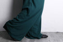 subdued green wide easy pants