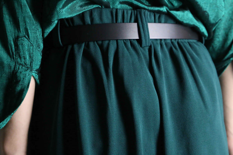 subdued green wide easy pants