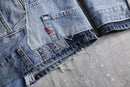 "Re:make" track baggy denim pants