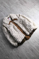 1980-90s faux suede switch fur blouson