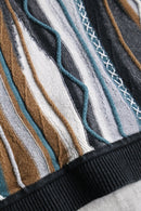 "Abercrombie & Fitch" textured stripe knit polo