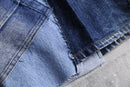 "Re:make" track baggy denim pants