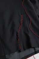 "Re:make" leather patchwork hand stitch design jacket