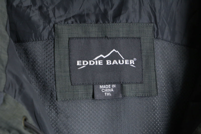 "Eddie Bauer" glay color nylon long coat