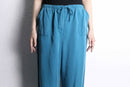 turquoise color lyocell easy pants