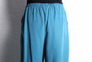turquoise color lyocell easy pants