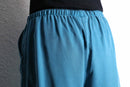 turquoise color lyocell easy pants