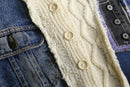 "Re:make" fisherman knit docking jacket