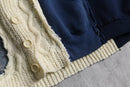 "Re:make" fisherman knit docking jacket