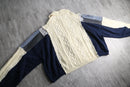 "Re:make" fisherman knit docking jacket