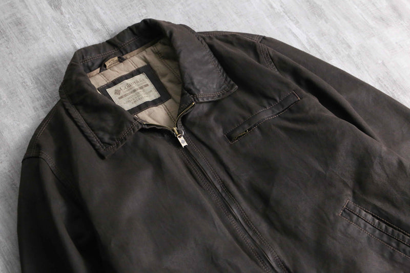 1990-00s Columbia cotton poly zip jacket