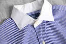 “Polo by Ralph Lauren” stripe cleric shirt