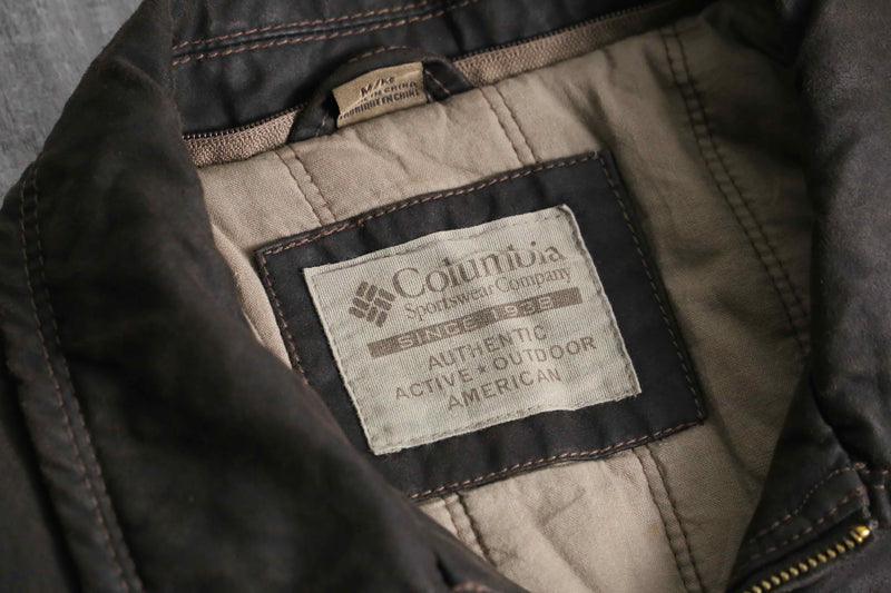 1990-00s Columbia cotton poly zip jacket
