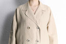 Ivory linen coat