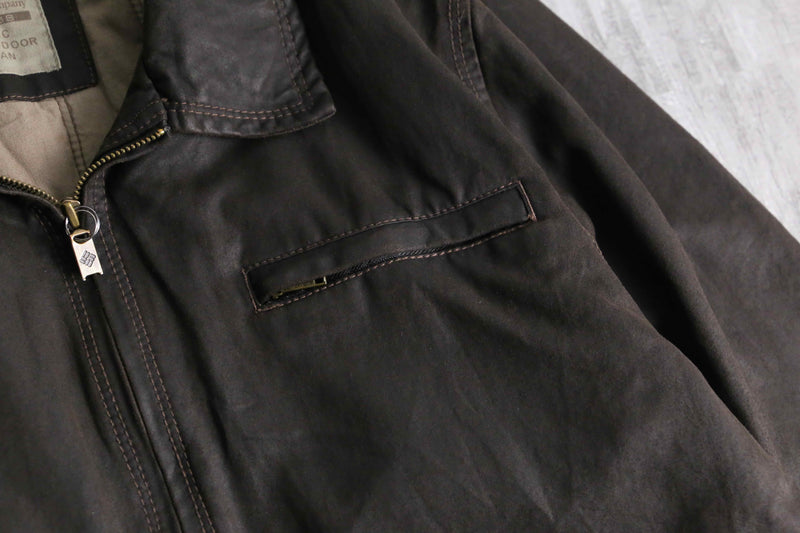 1990-00s Columbia cotton poly zip jacket