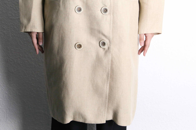 Ivory linen coat