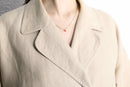 Ivory linen coat