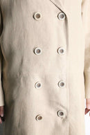 Ivory linen coat