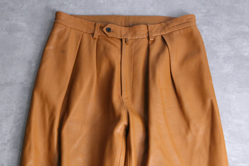 "NEAT" maple leather pants