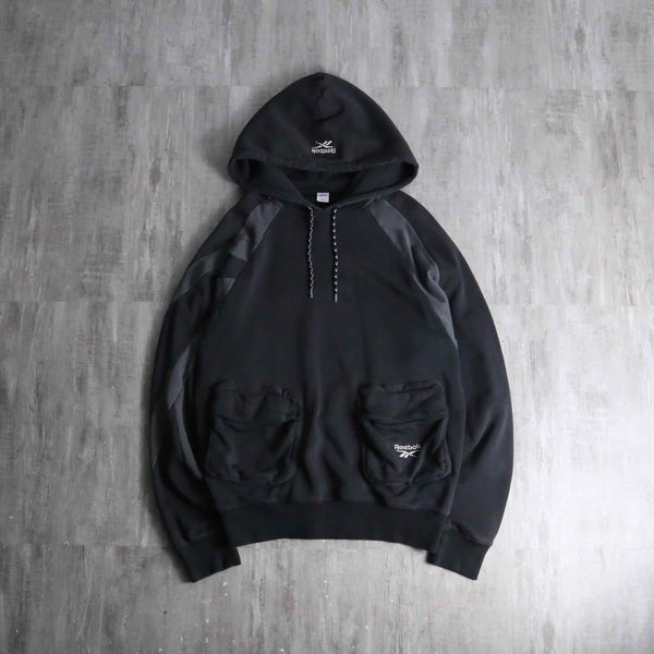 2000s Reebok technical asymmetry hoodie