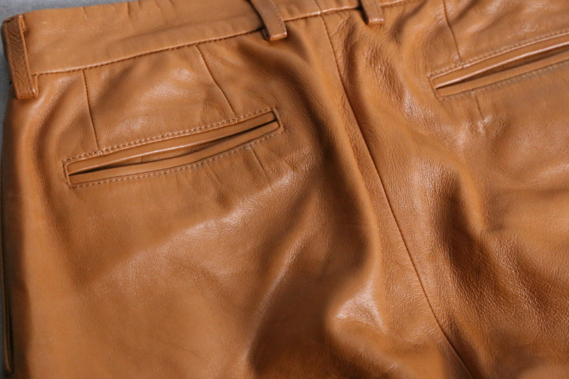 "NEAT" maple leather pants