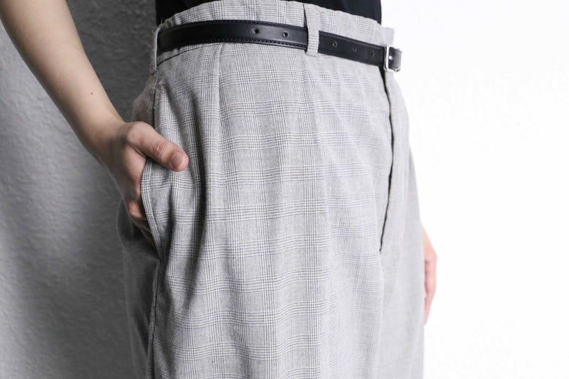 “Polo by RL” glen check wide slacks