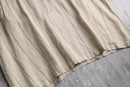 V-neck stripe&dot linen long jacket